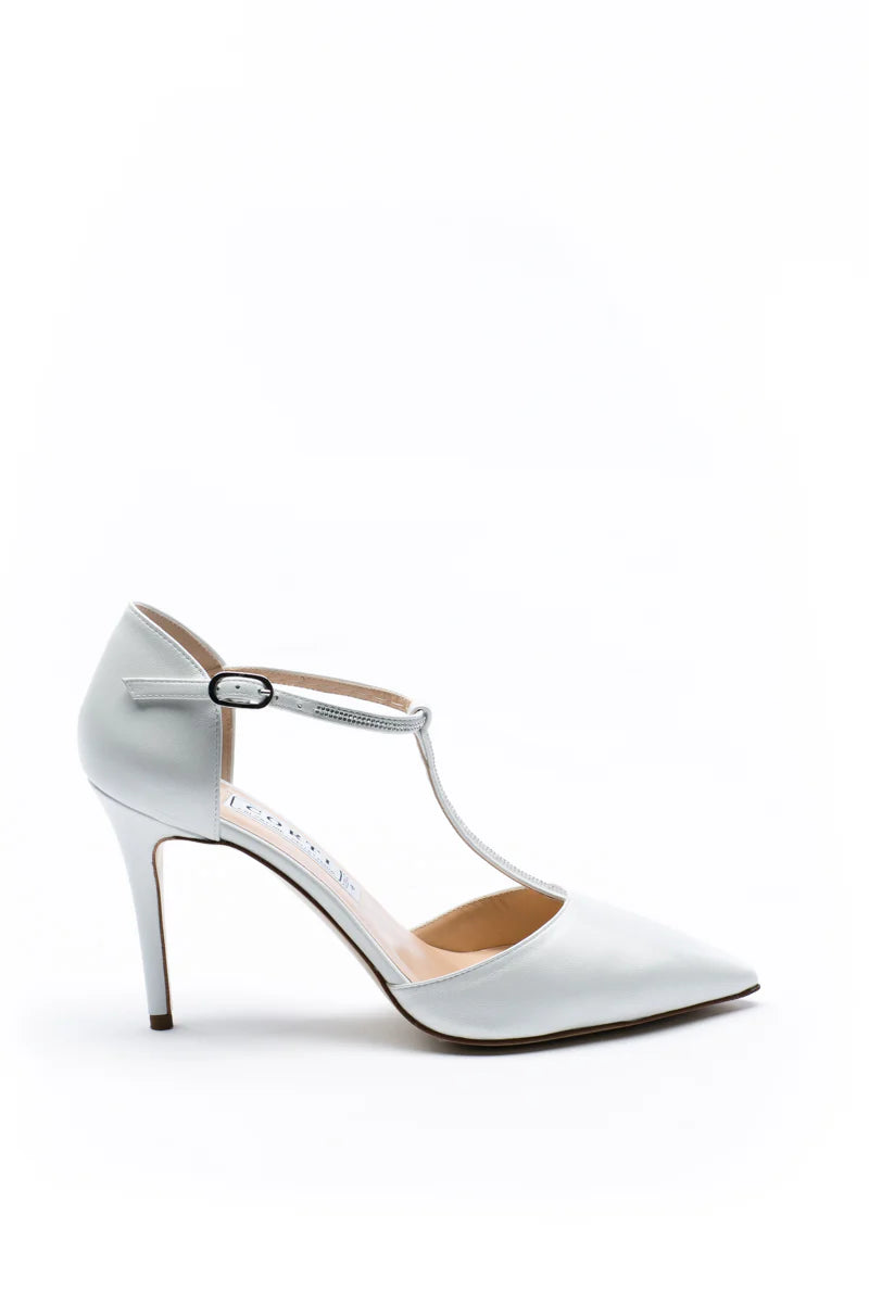 Décolleté Sposa cinturino T-strap con Swarovski