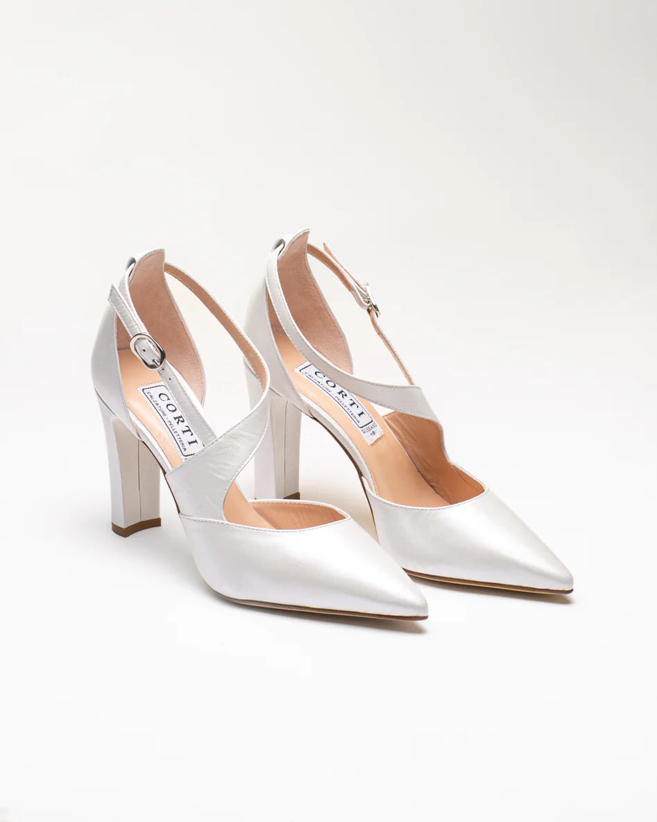 Décolleté Sposa con fascia tacco 90 mm