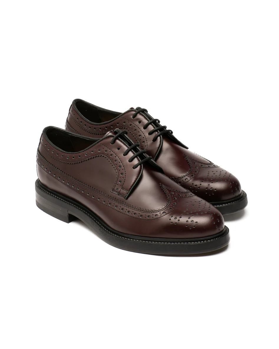 Derby Wilson spazzolato bordeaux