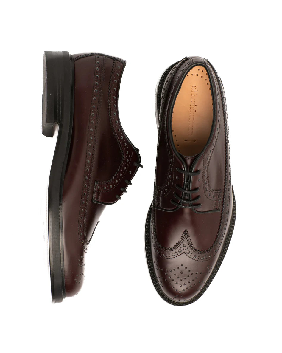 Derby Wilson spazzolato bordeaux