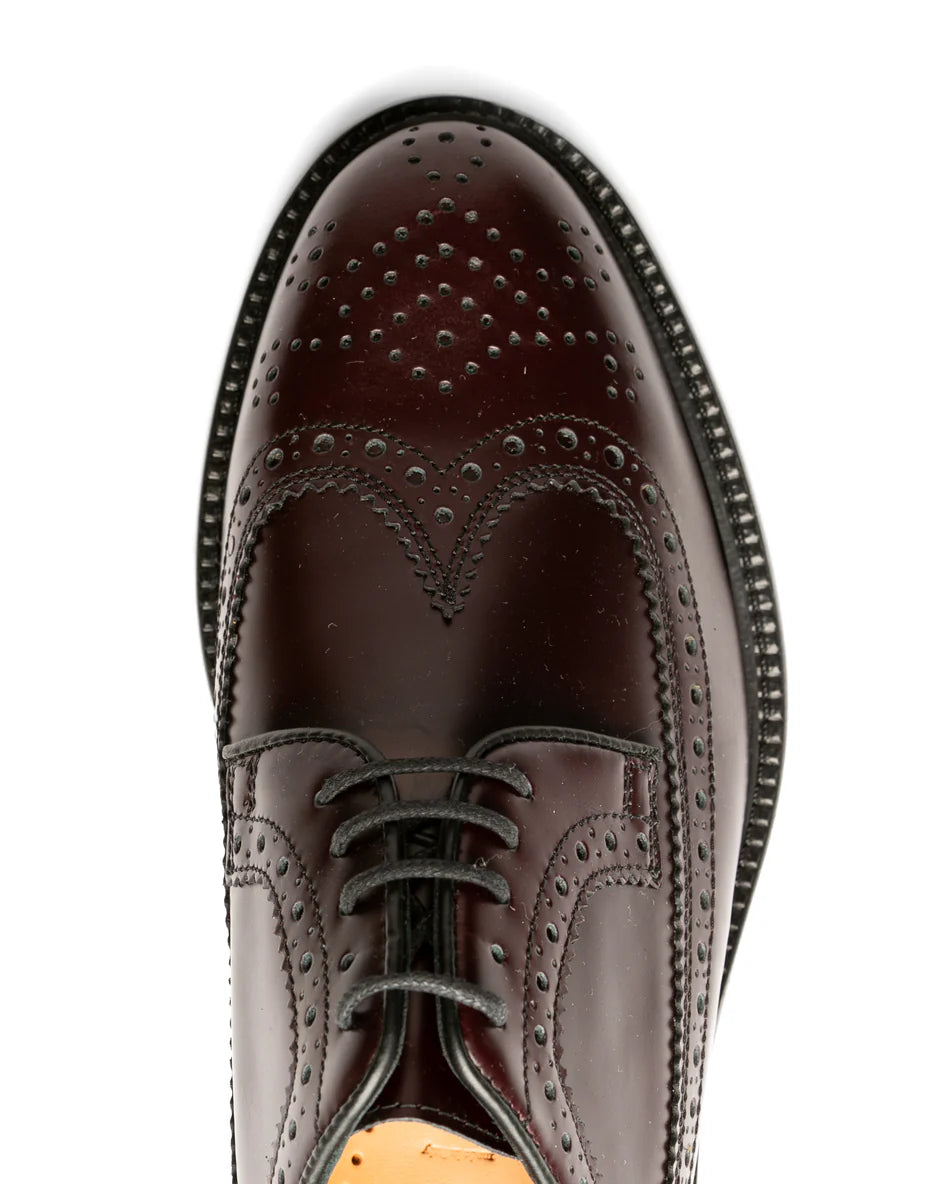 Derby Wilson spazzolato bordeaux
