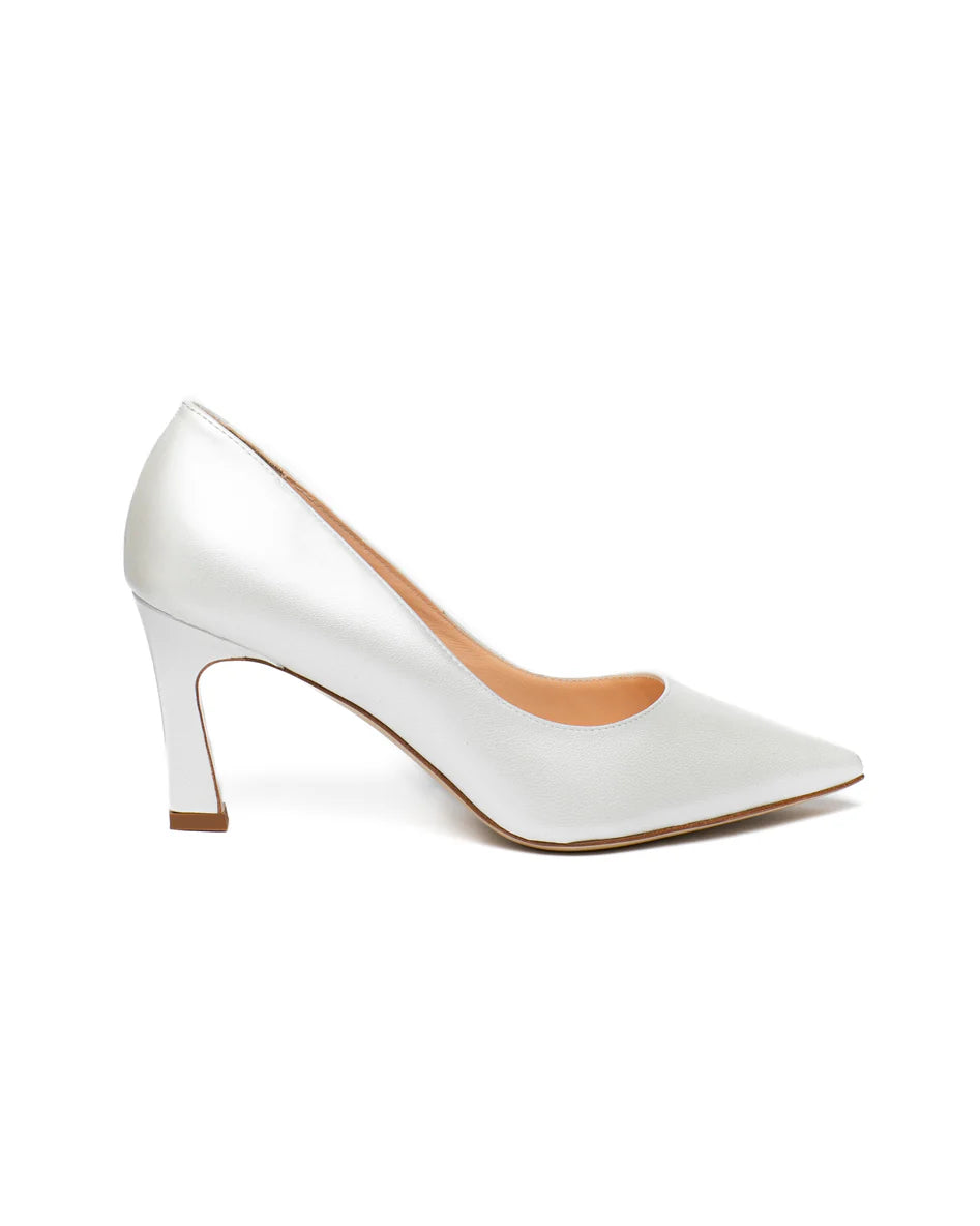 Décolleté Sposa perlato bianco tacco 70 mm