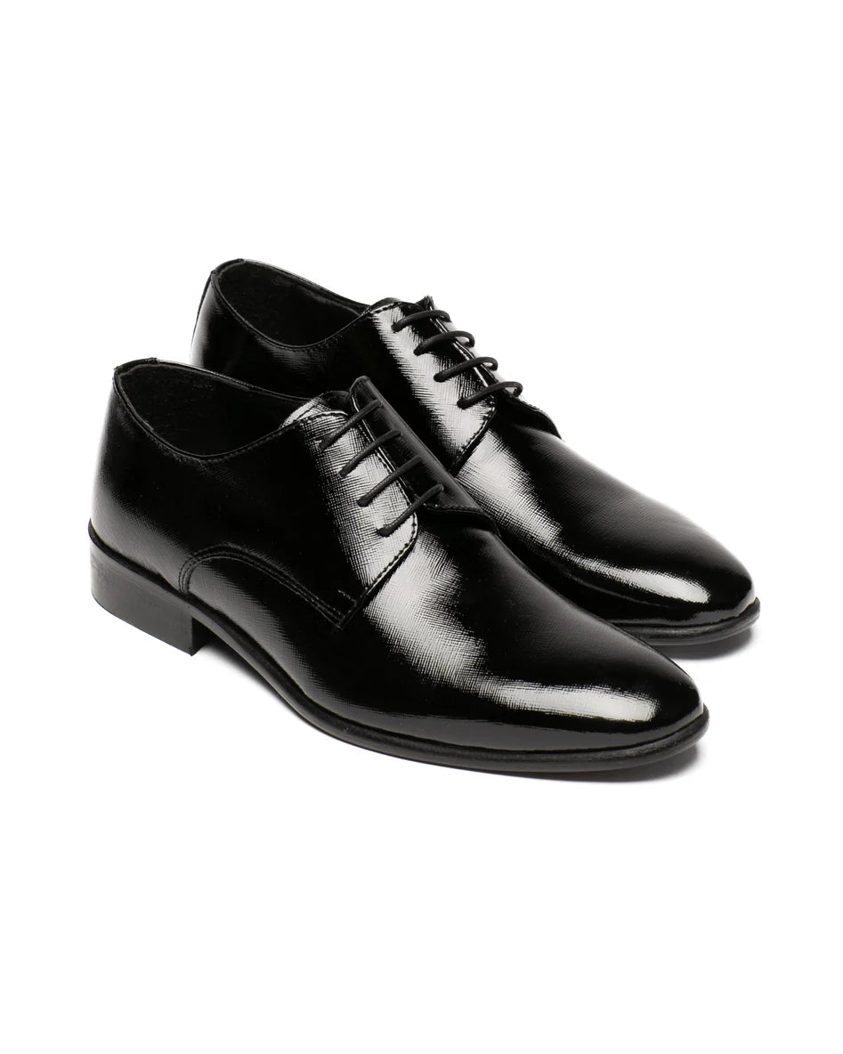 Francesina nera saffiano