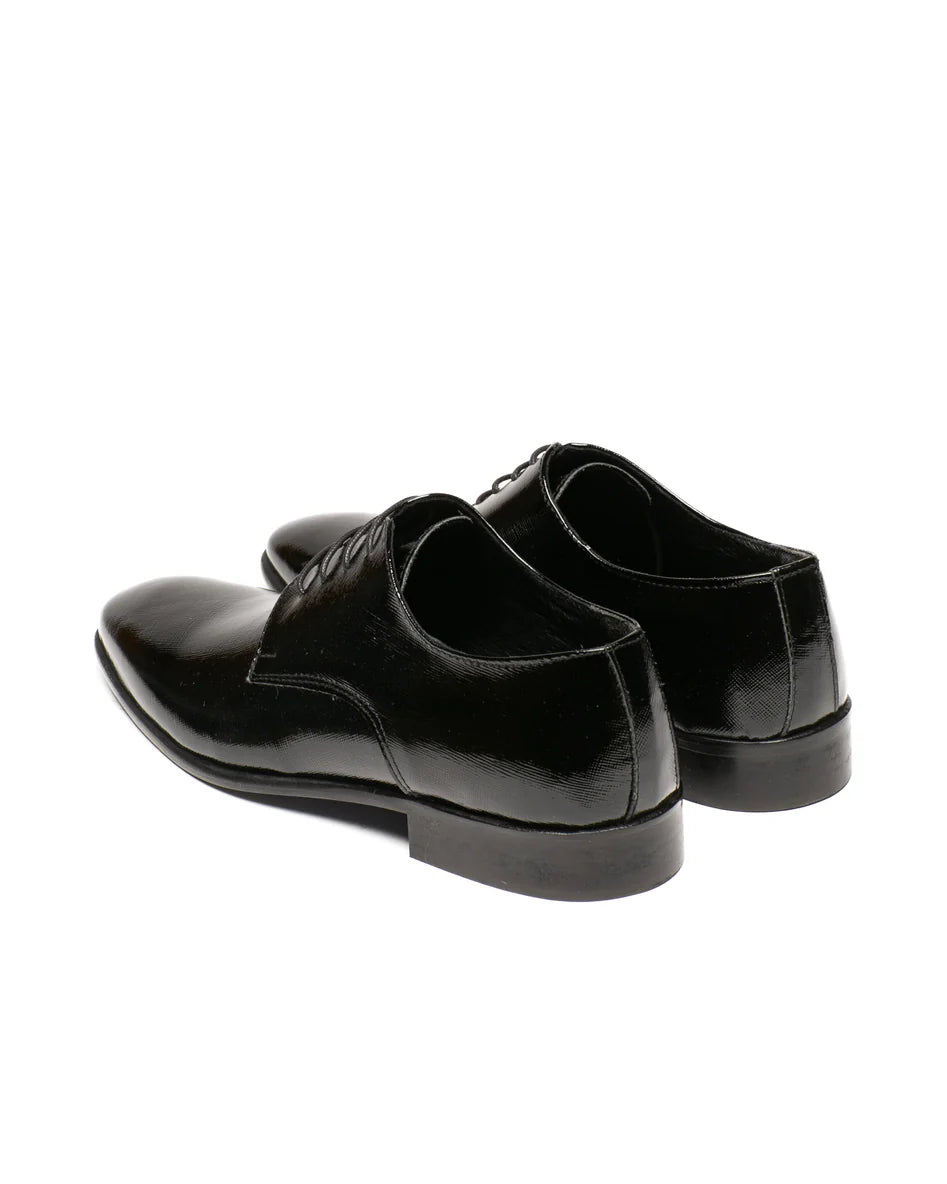 Francesina nera saffiano