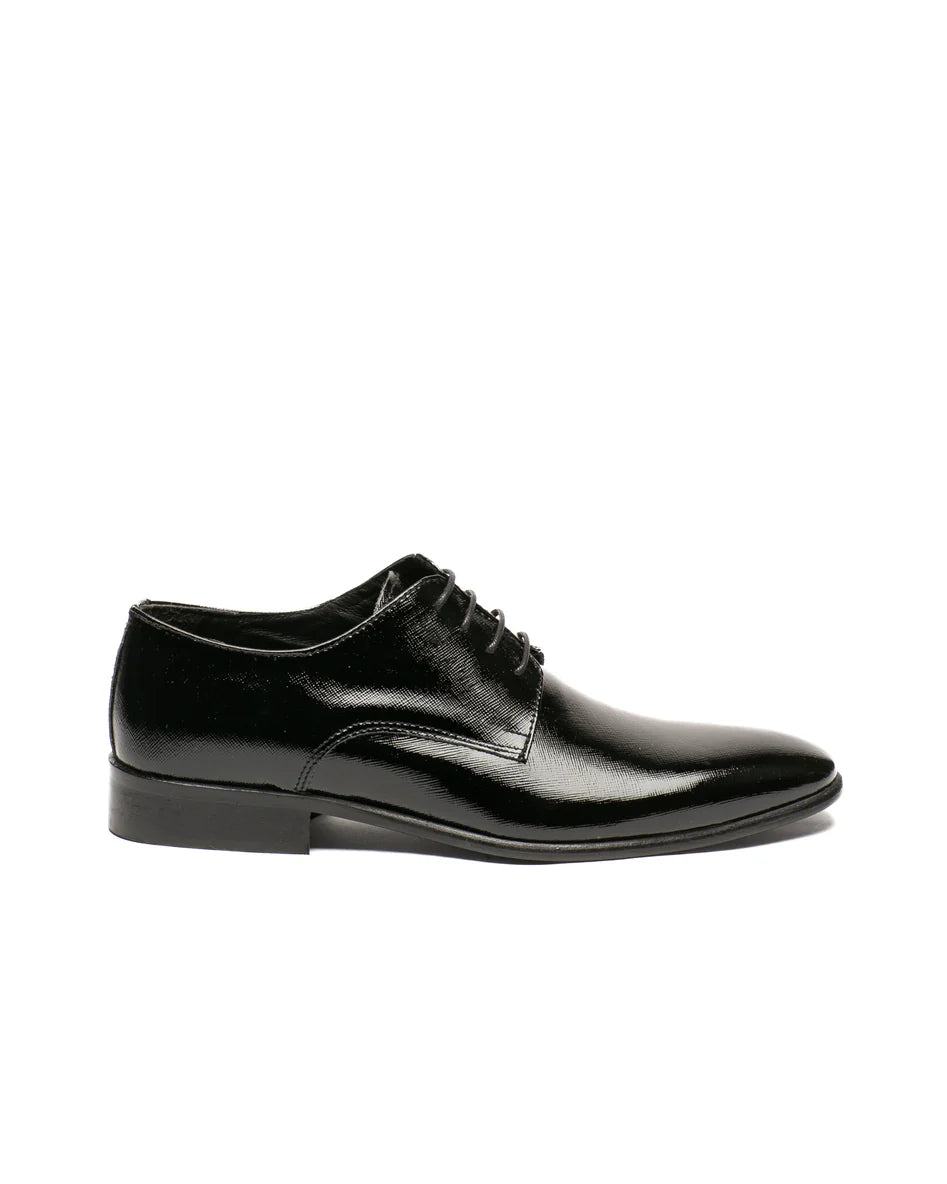 Francesina nera saffiano