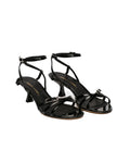 Sandalo in vernice nero