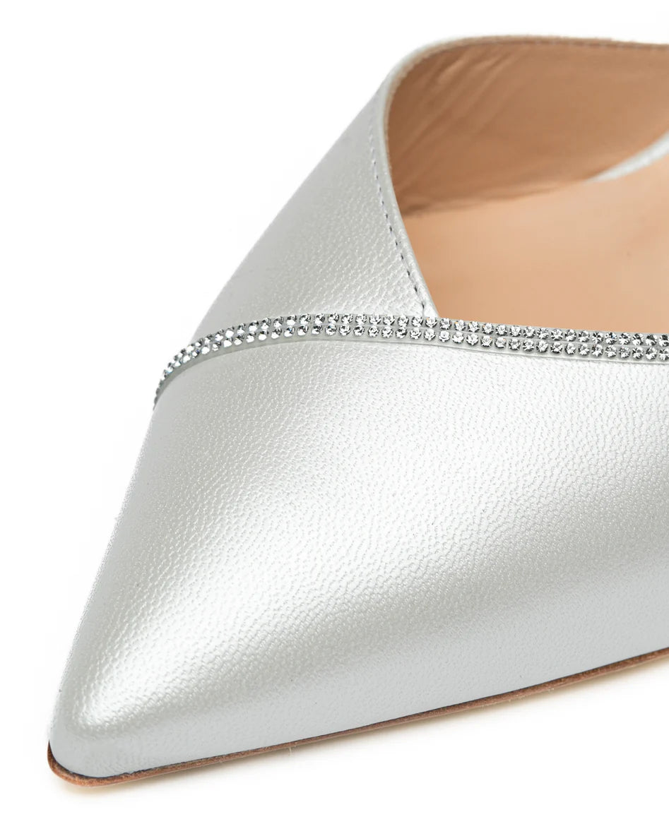 Slingback Sposa con cinturino e Swarovski